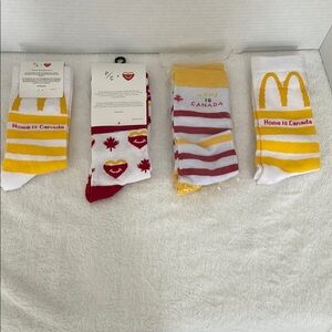 McDonald’s Socks Set  4 pairs collectors